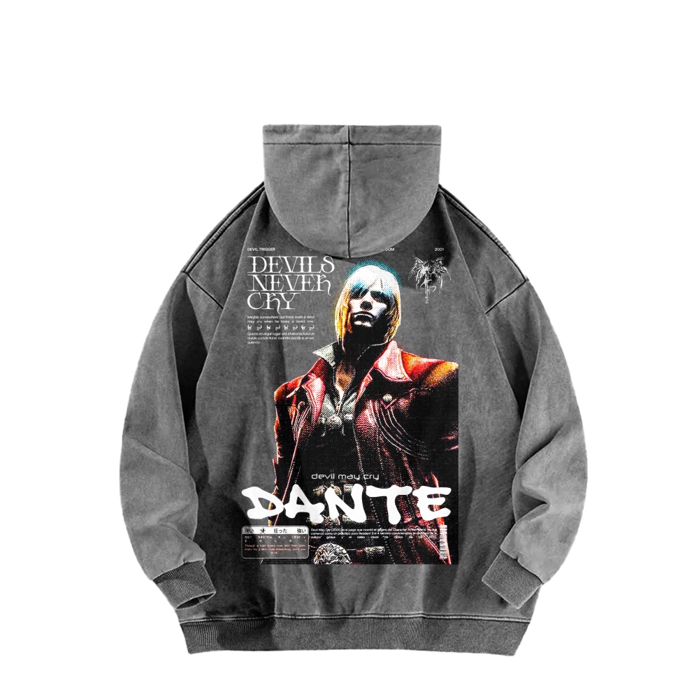 Devil May Cry Unisex washed sweatshirts