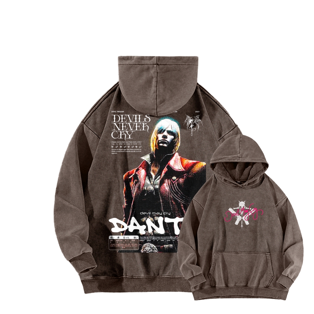 Devil May Cry Unisex washed sweatshirts