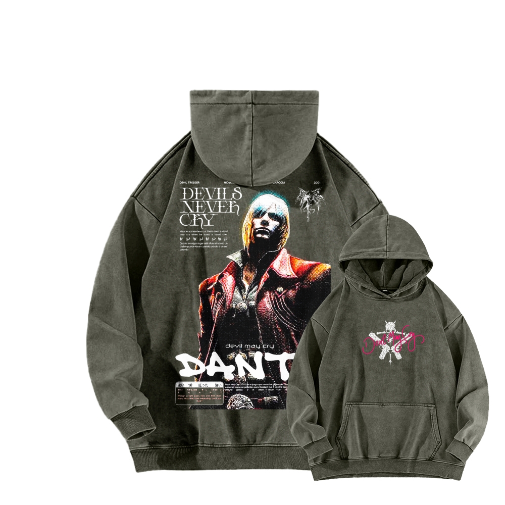 Devil May Cry Unisex washed sweatshirts