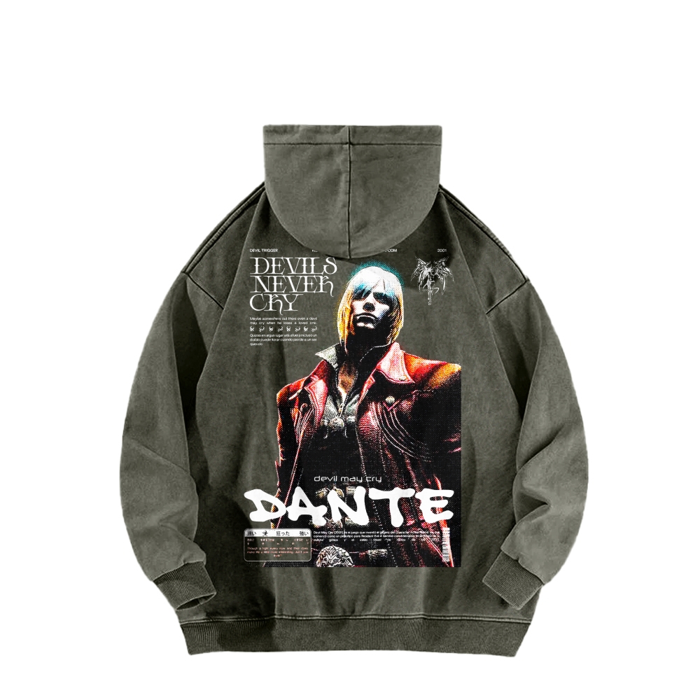 Devil May Cry Unisex washed sweatshirts