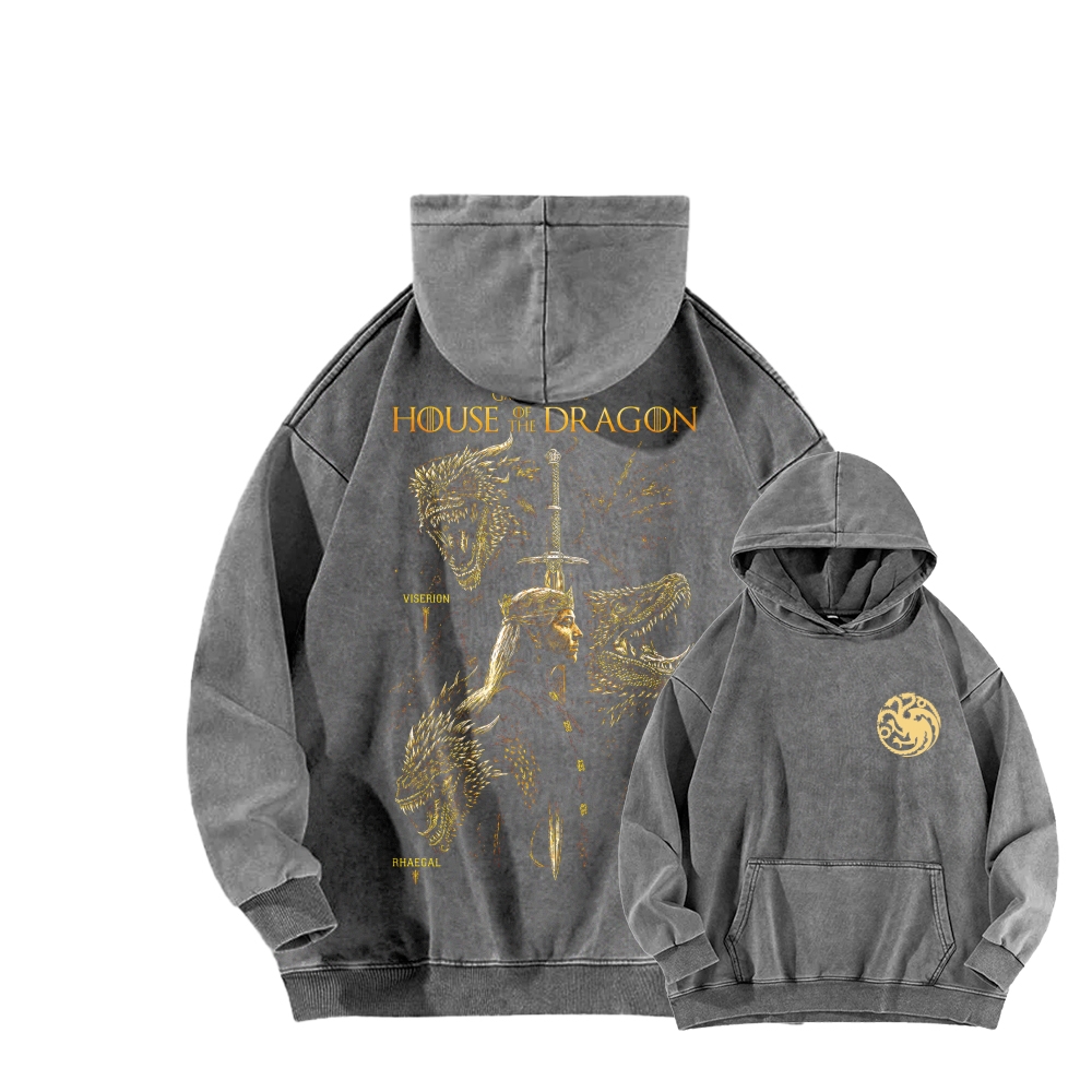 House of the Dragon Unisex washed sweatshirts