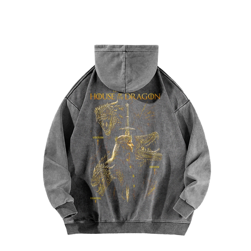 House of the Dragon Unisex washed sweatshirts