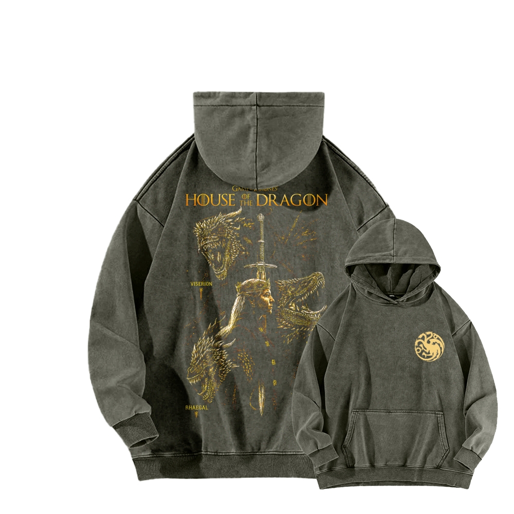 House of the Dragon Unisex washed sweatshirts