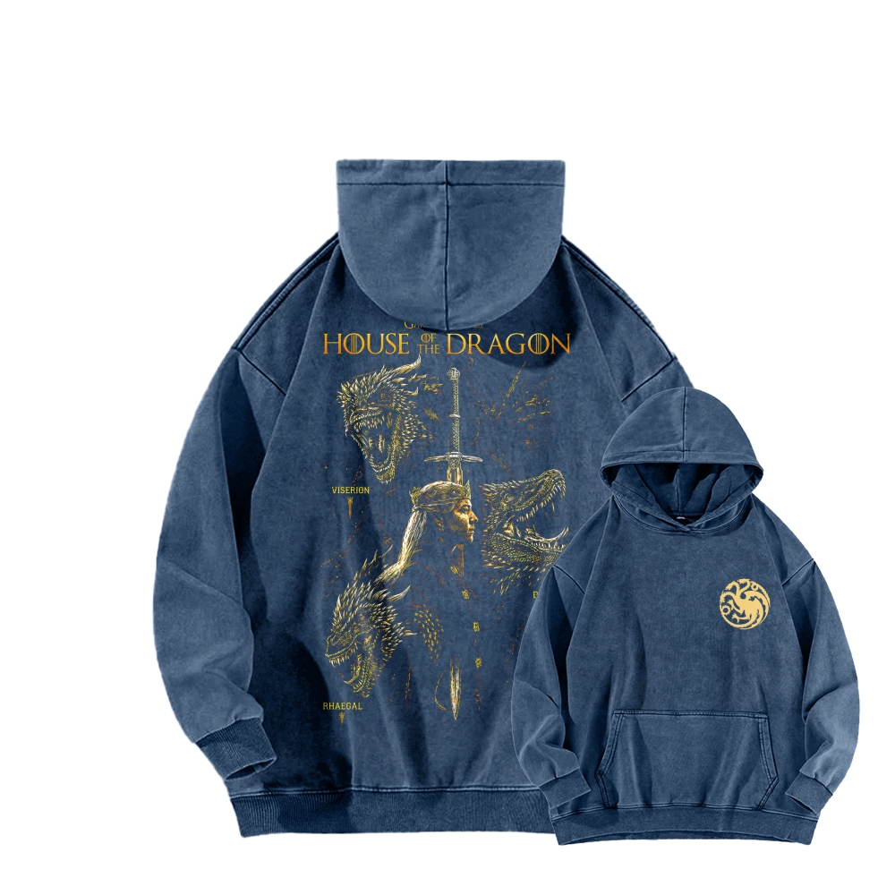 House of the Dragon Unisex washed sweatshirts