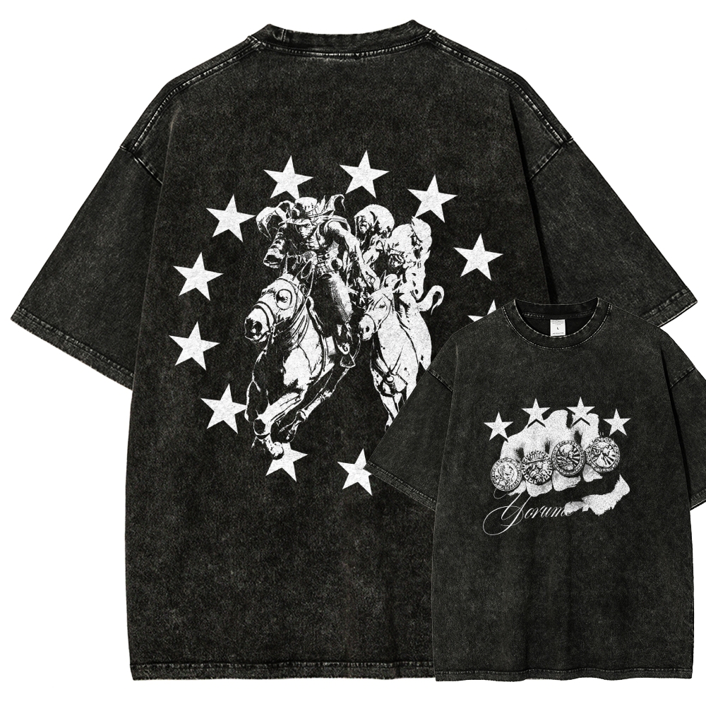 Jojo's Bizarre Adventure Washed T-shirt 2608009399