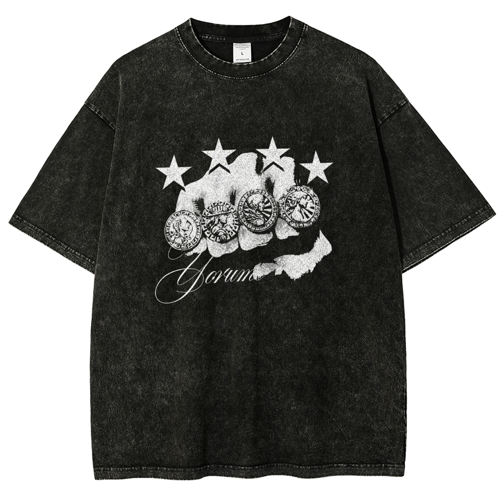 Jojo's Bizarre Adventure Washed T-shirt 2608009399