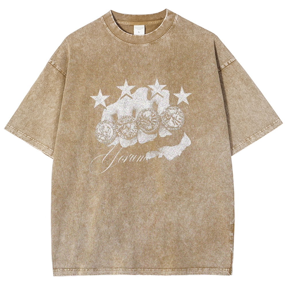 Jojo's Bizarre Adventure Washed T-shirt 2608009399