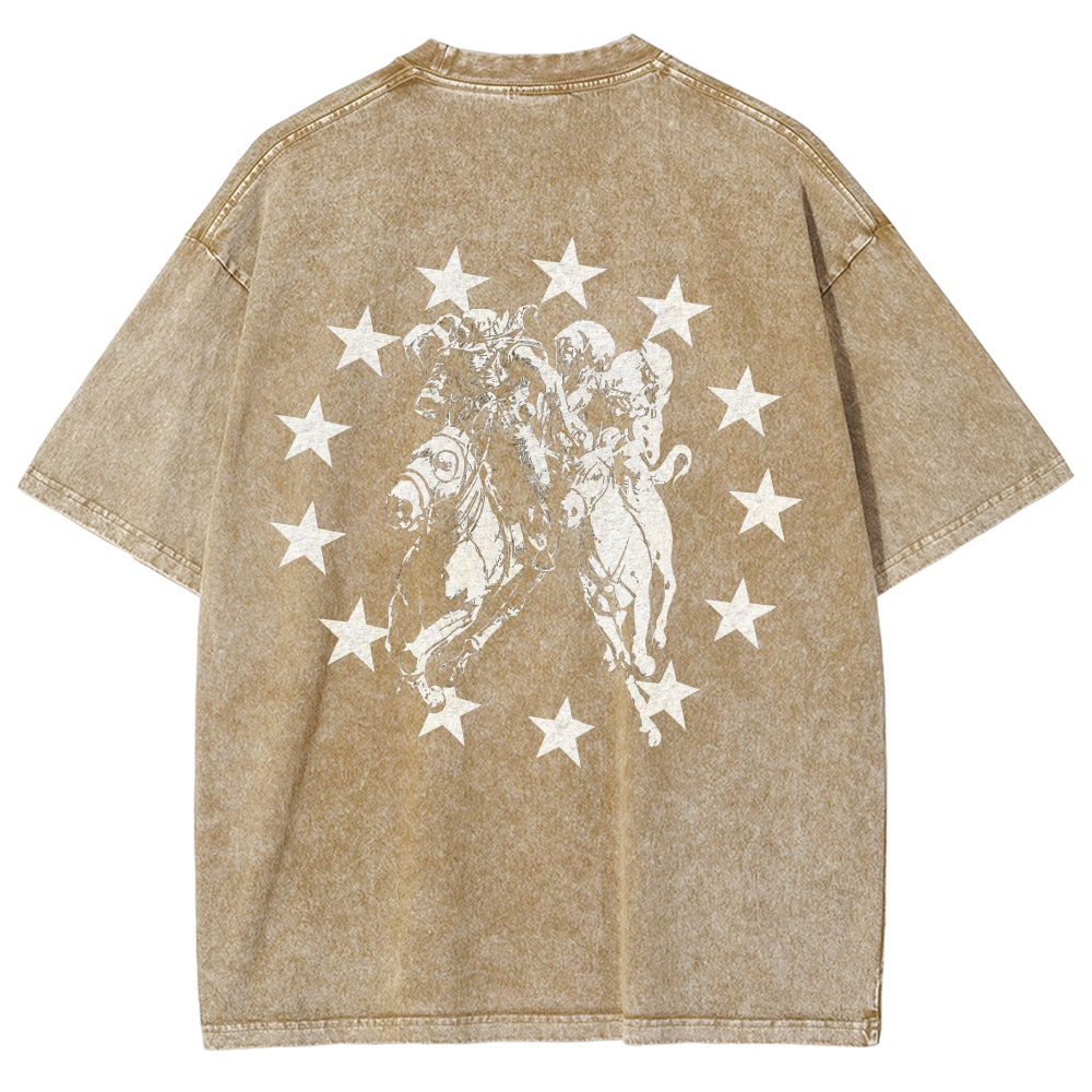 Jojo's Bizarre Adventure Washed T-shirt 2608009399