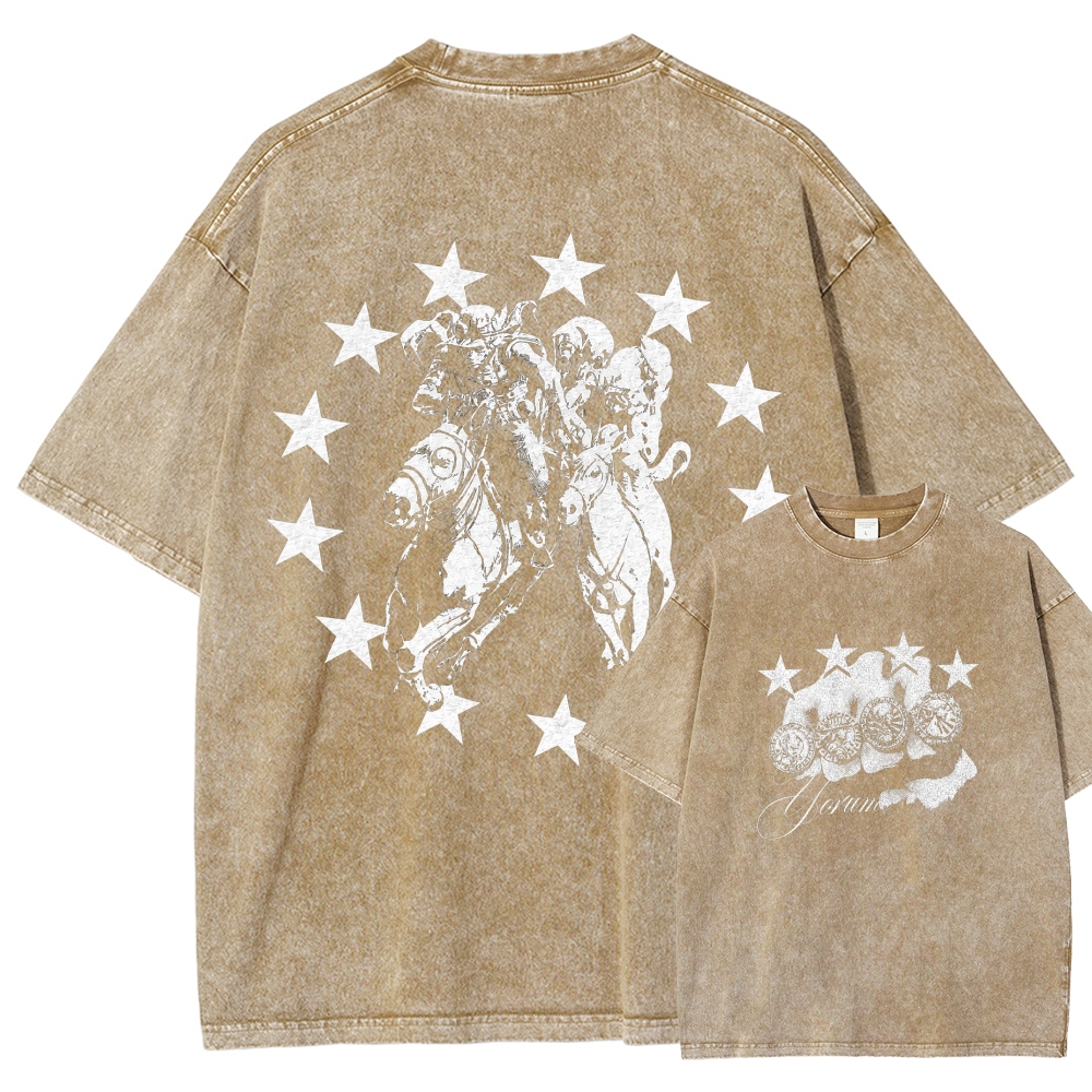 Jojo's Bizarre Adventure Washed T-shirt 2608009399