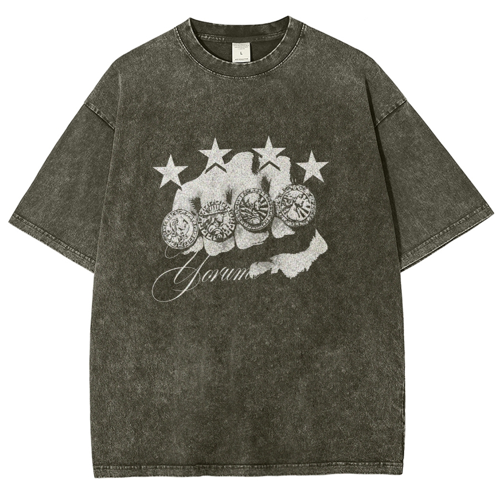 Jojo's Bizarre Adventure Washed T-shirt 2608009399