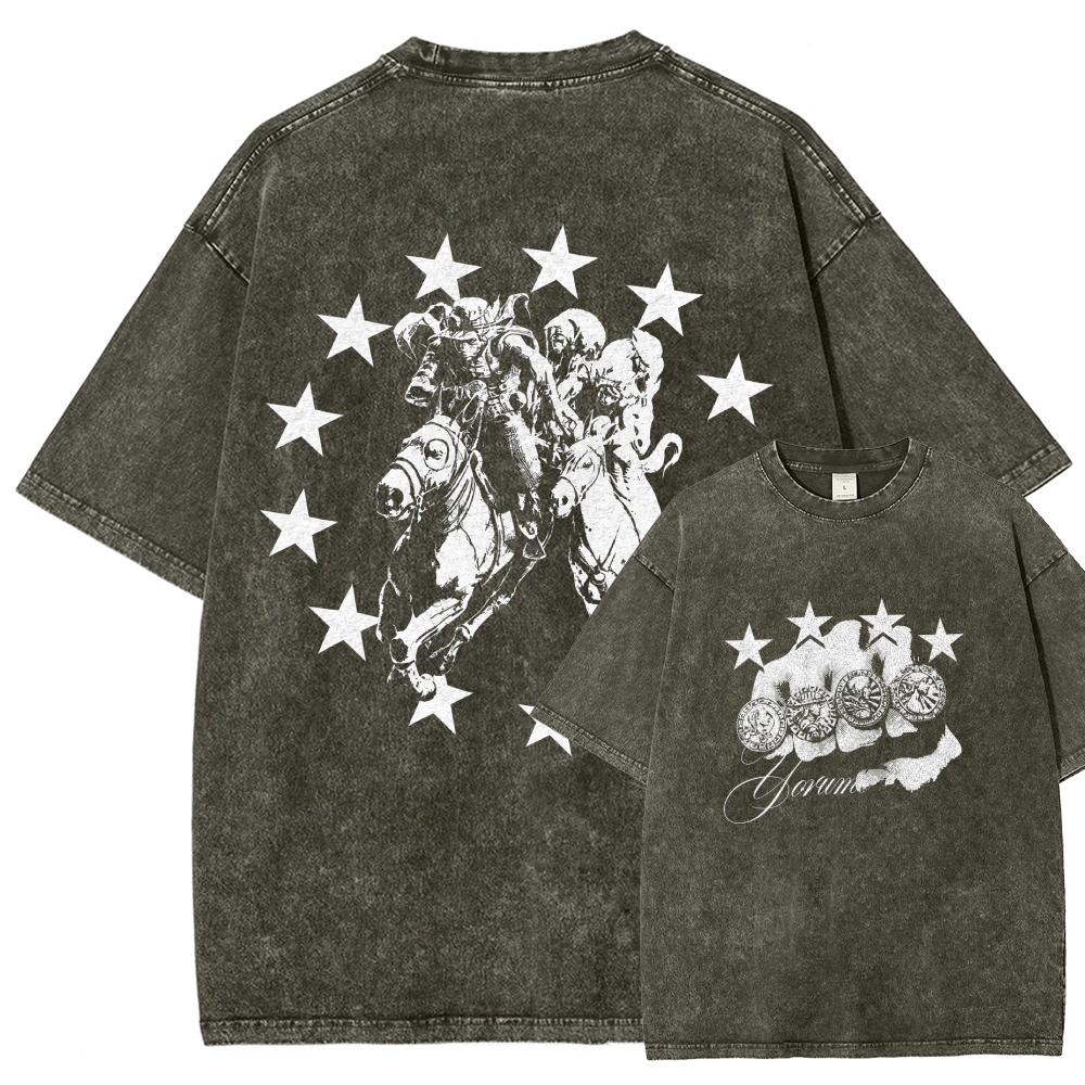 Jojo's Bizarre Adventure Washed T-shirt 2608009399