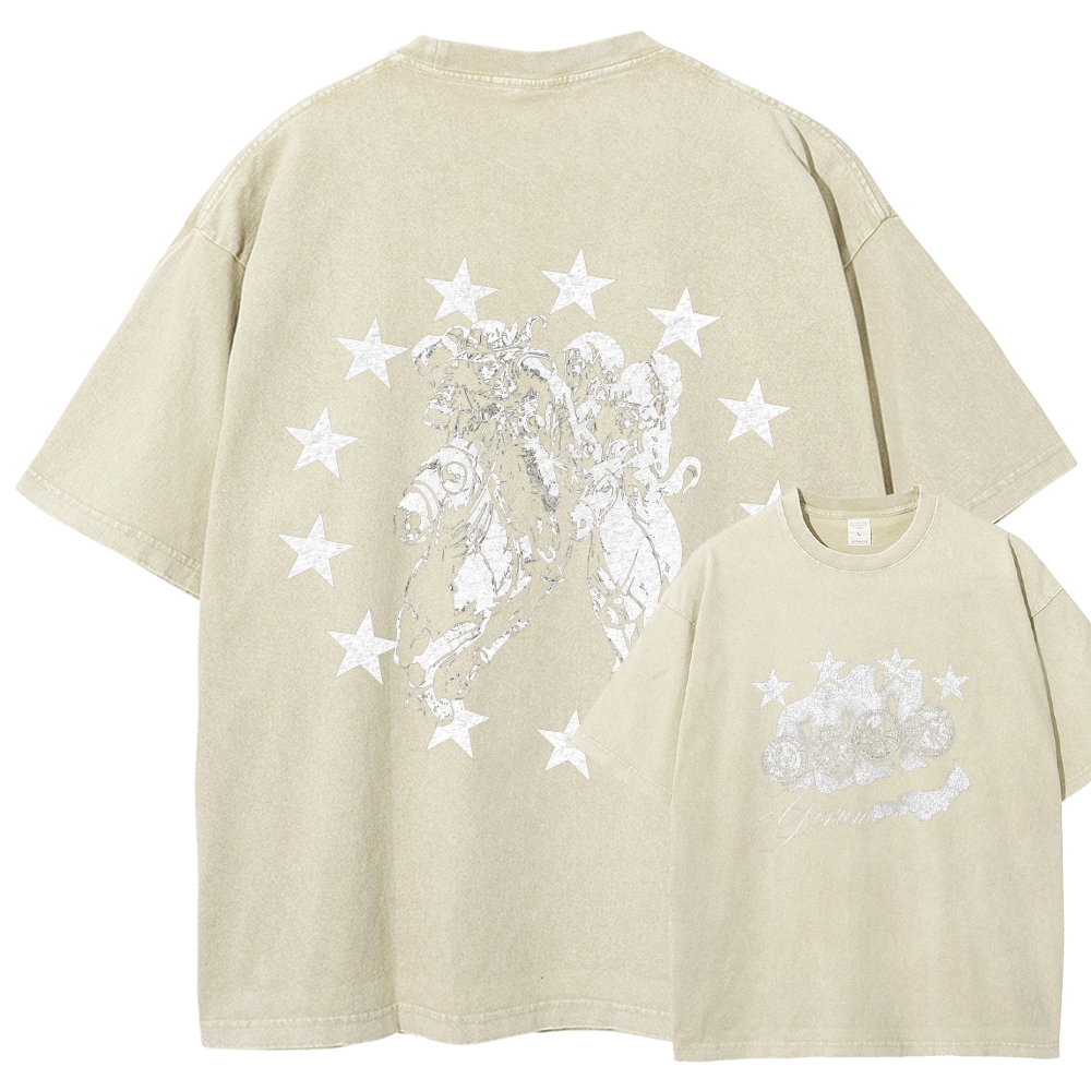 Jojo's Bizarre Adventure Washed T-shirt 2608009399