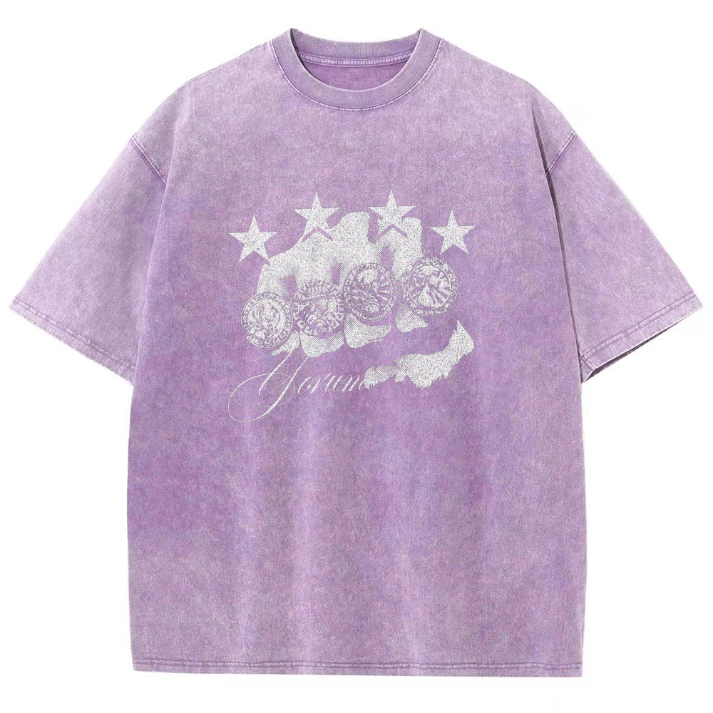 Jojo's Bizarre Adventure Washed T-shirt 2608009399
