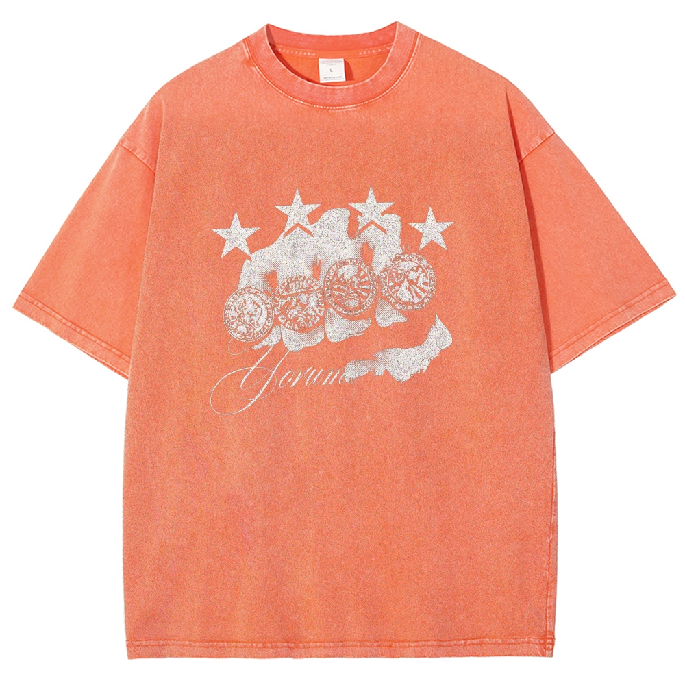 Jojo's Bizarre Adventure Washed T-shirt 2608009399
