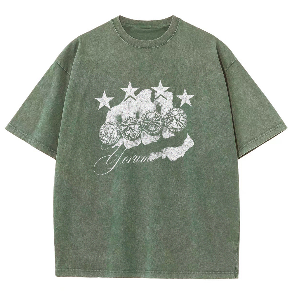 Jojo's Bizarre Adventure Washed T-shirt 2608009399