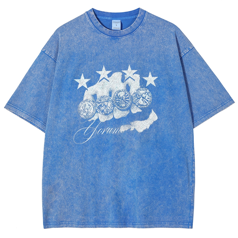 Jojo's Bizarre Adventure Washed T-shirt 2608009399