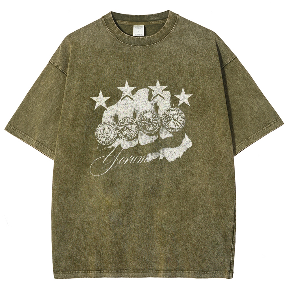 Jojo's Bizarre Adventure Washed T-shirt 2608009399