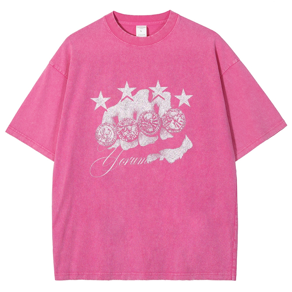 Jojo's Bizarre Adventure Washed T-shirt 2608009399