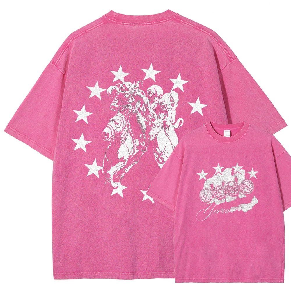 Jojo's Bizarre Adventure Washed T-shirt 2608009399