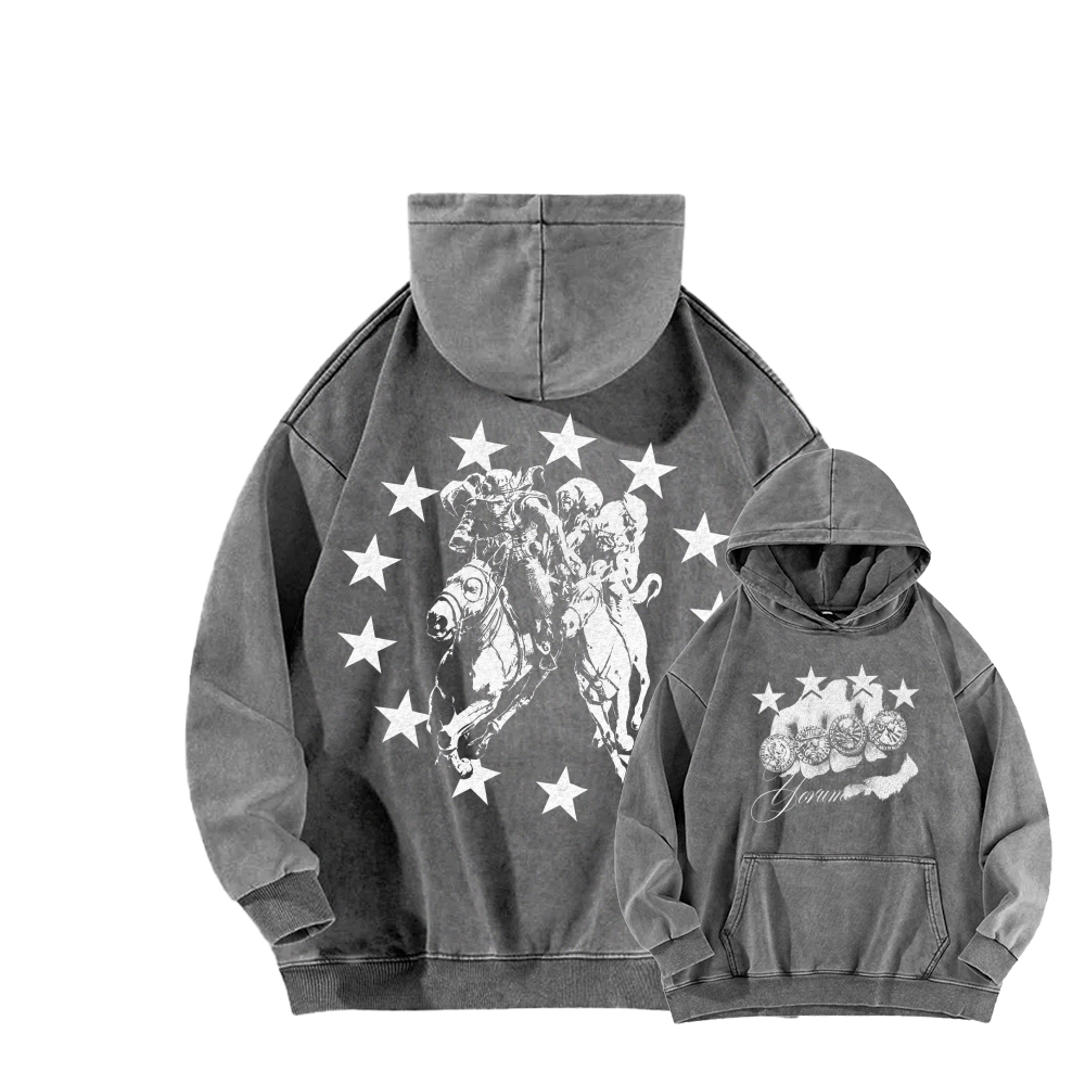 Jojo's Bizarre Adventure Unisex washed sweatshirts