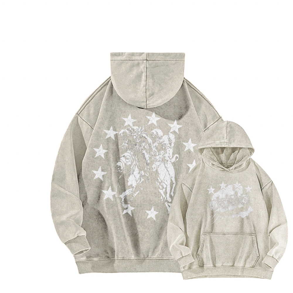Jojo's Bizarre Adventure Unisex washed sweatshirts