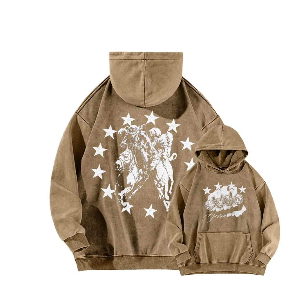 Jojo's Bizarre Adventure Unisex washed sweatshirts