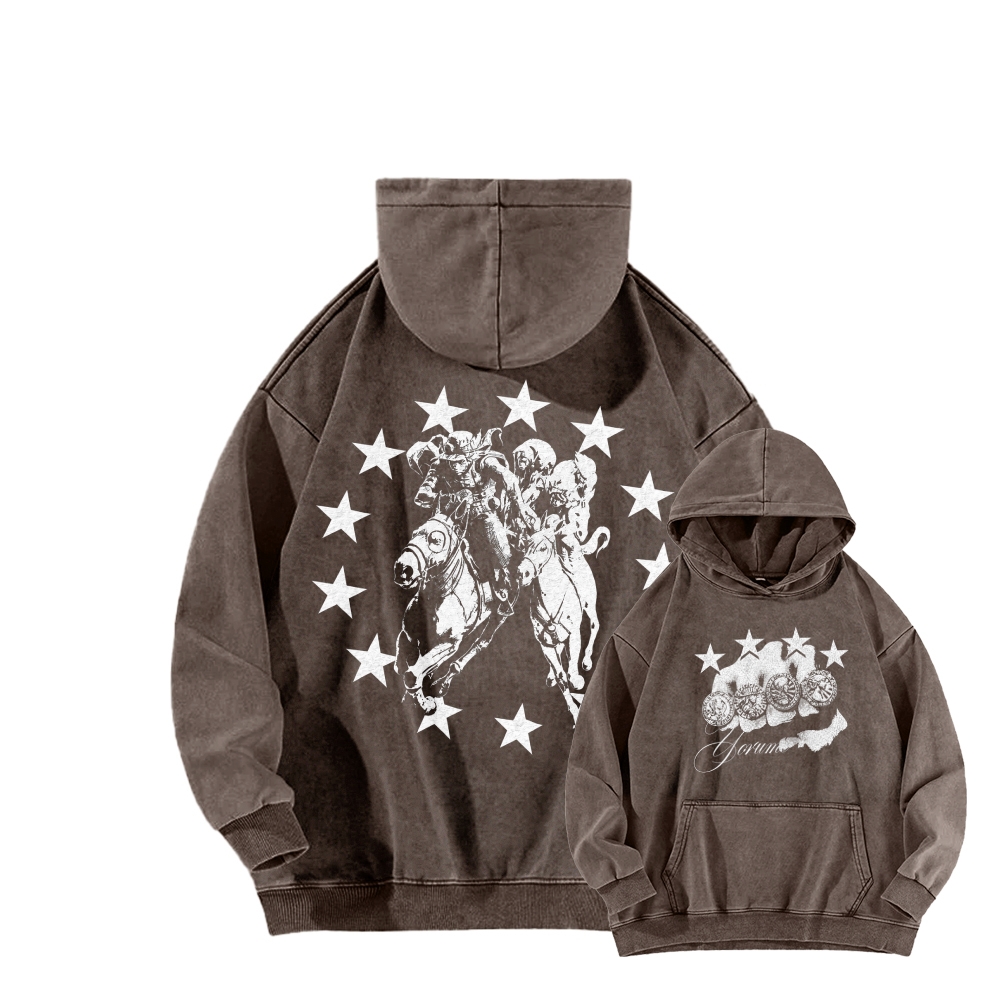 Jojo's Bizarre Adventure Unisex washed sweatshirts