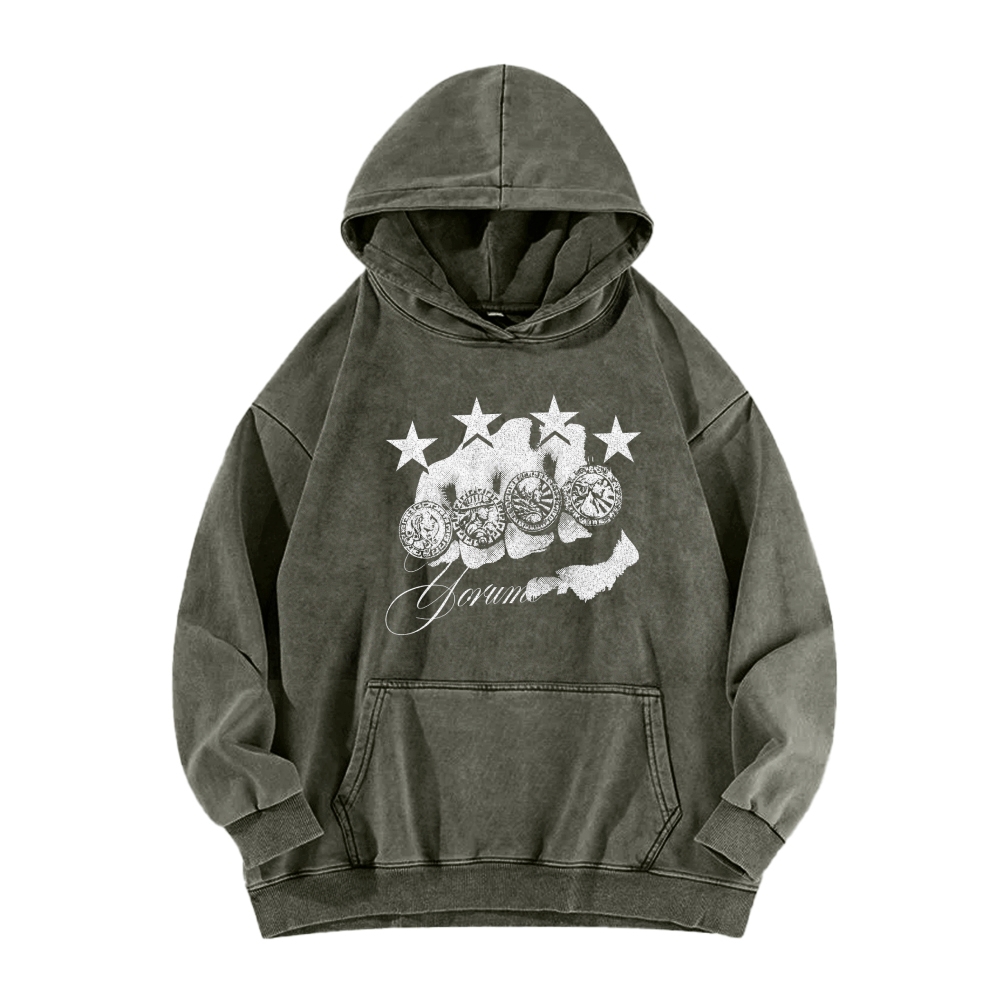 Jojo's Bizarre Adventure Unisex washed sweatshirts