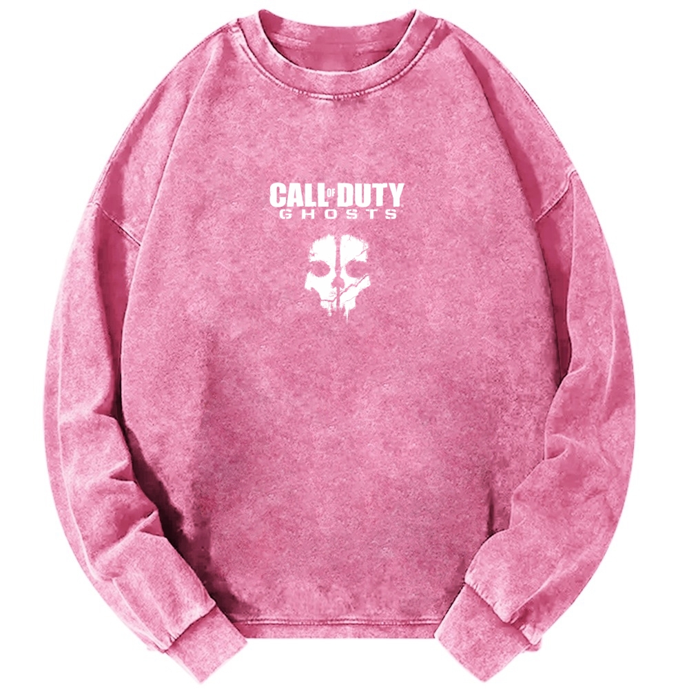 Call of duty Washed Vintage Crewneck Long Sleeve T-Shirt