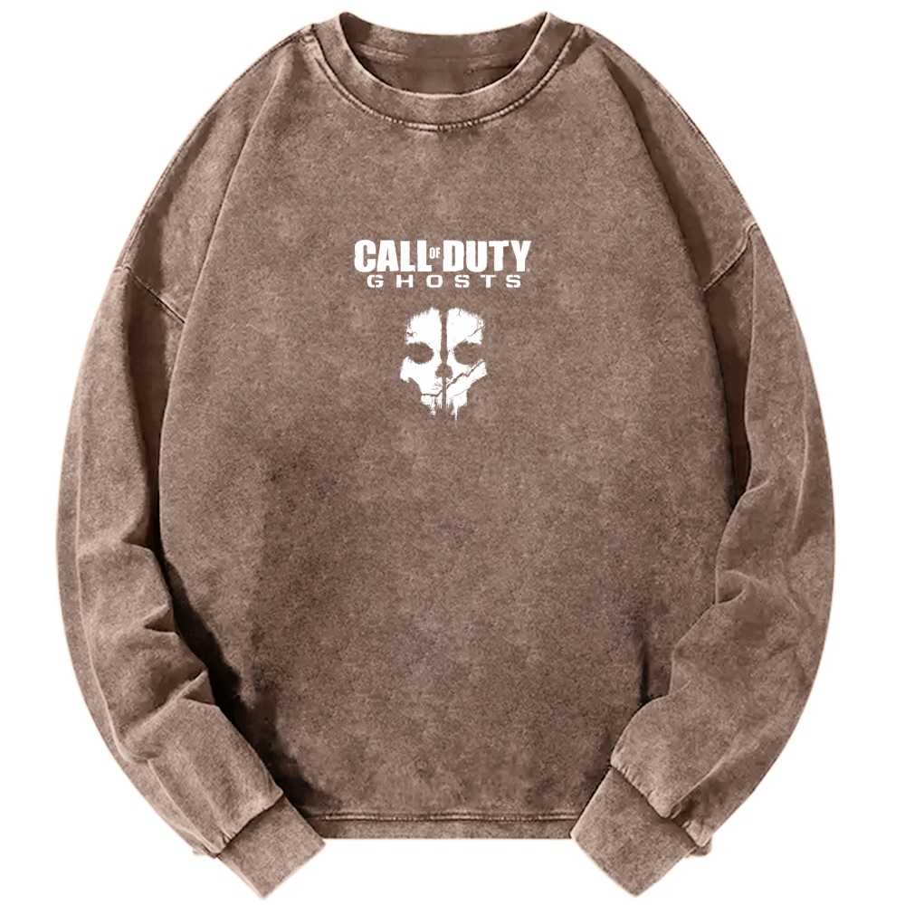 Call of duty Washed Vintage Crewneck Long Sleeve T-Shirt