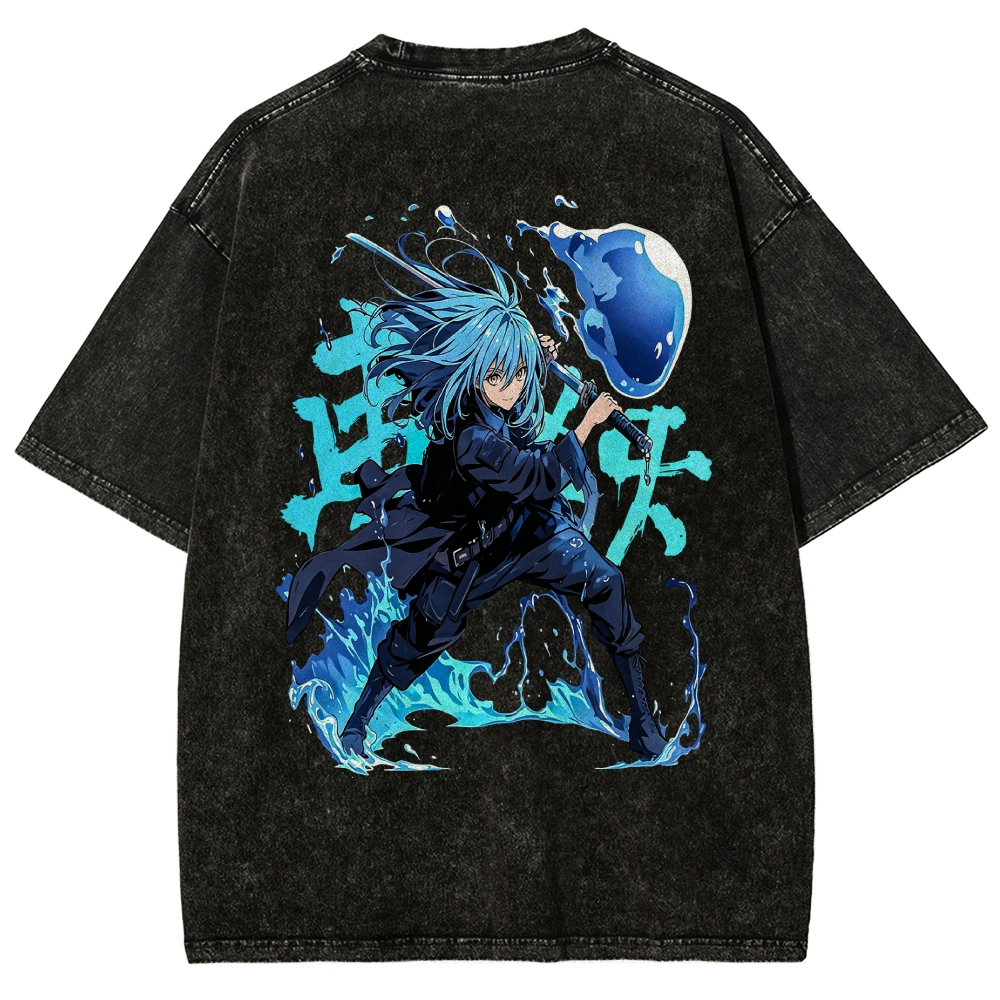 That Time I Got Reincarnated as a Slime  Washed T-shirt 2608011326