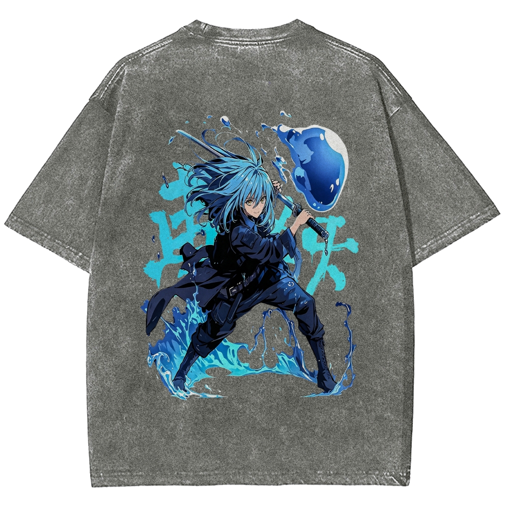 That Time I Got Reincarnated as a Slime  Washed T-shirt 2608011326