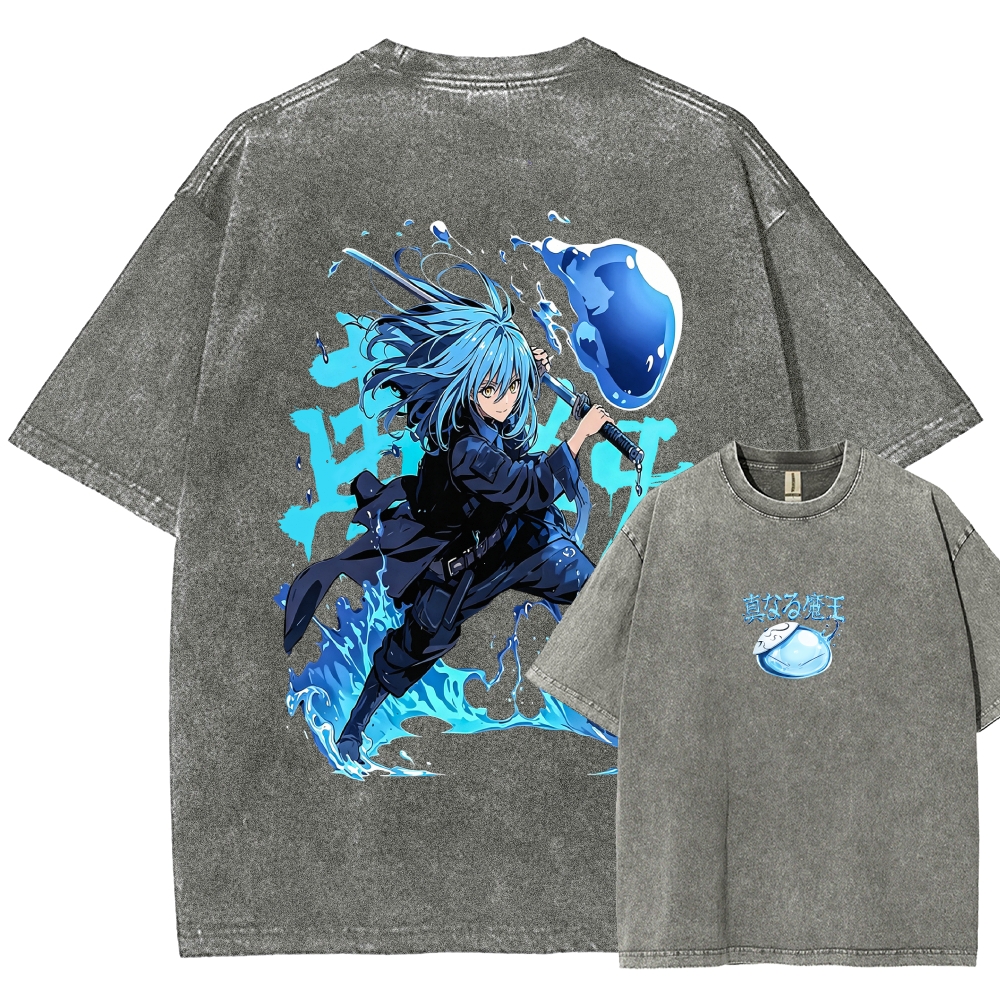 That Time I Got Reincarnated as a Slime  Washed T-shirt 2608011326