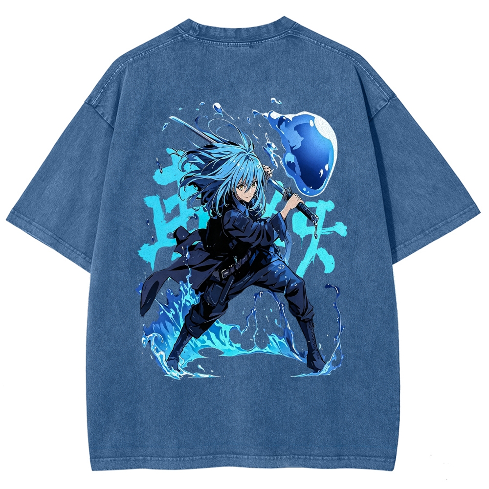 That Time I Got Reincarnated as a Slime  Washed T-shirt 2608011326