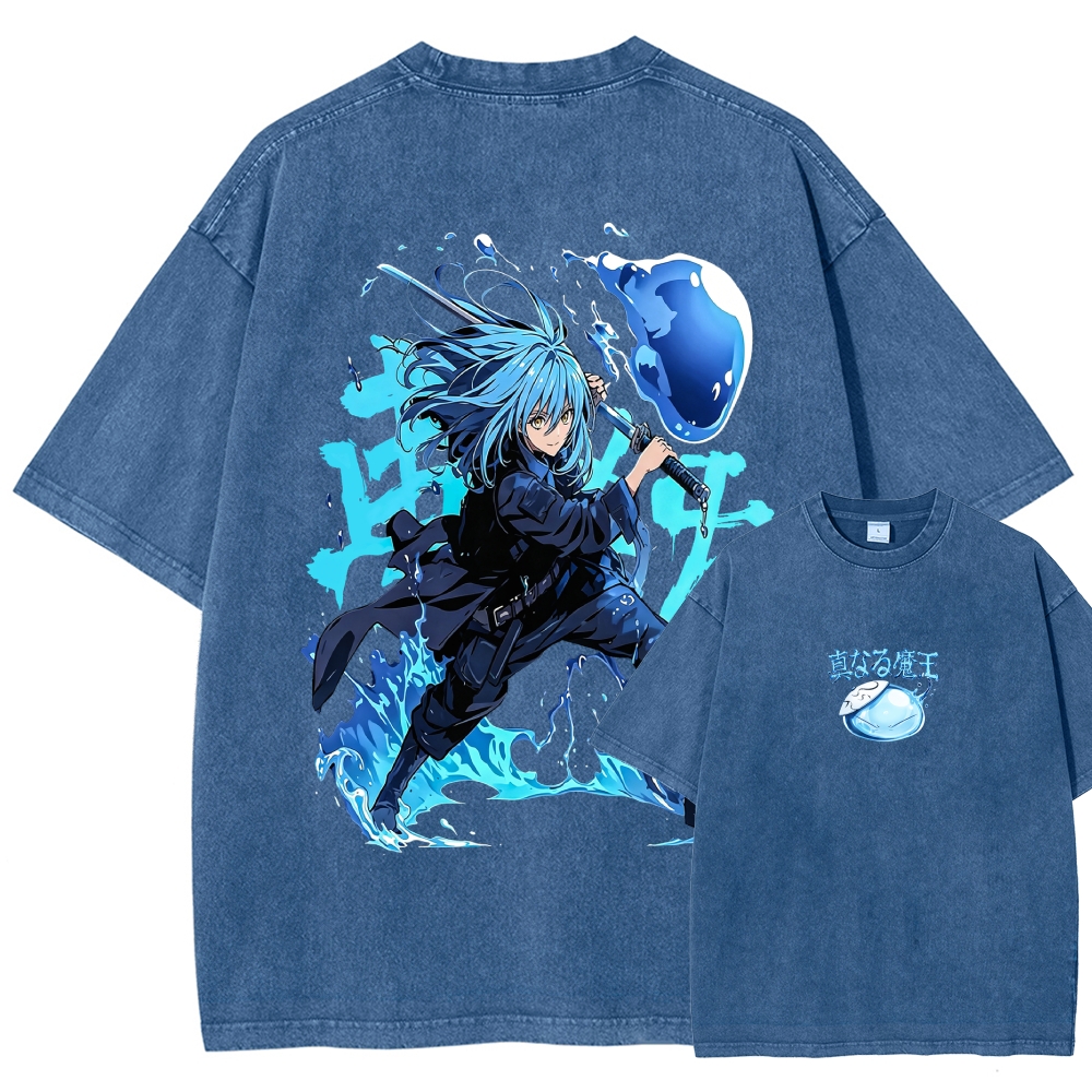 That Time I Got Reincarnated as a Slime  Washed T-shirt 2608011326