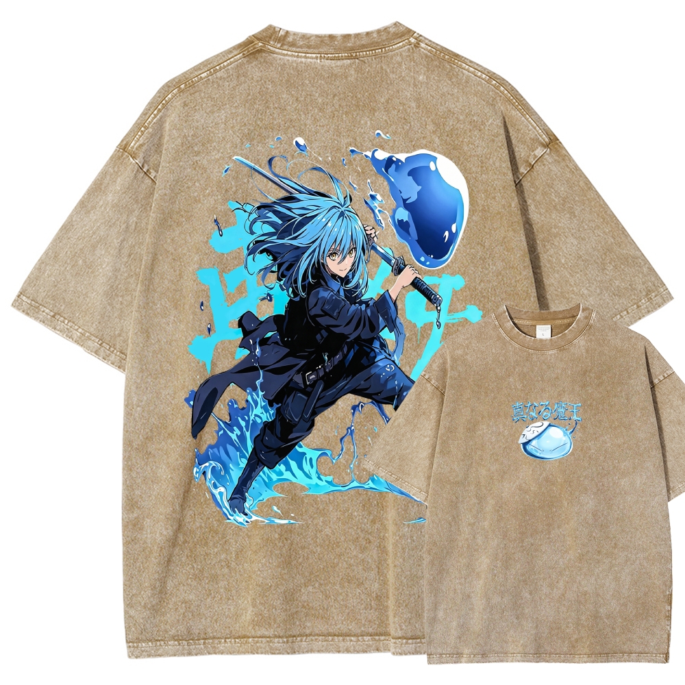 That Time I Got Reincarnated as a Slime  Washed T-shirt 2608011326