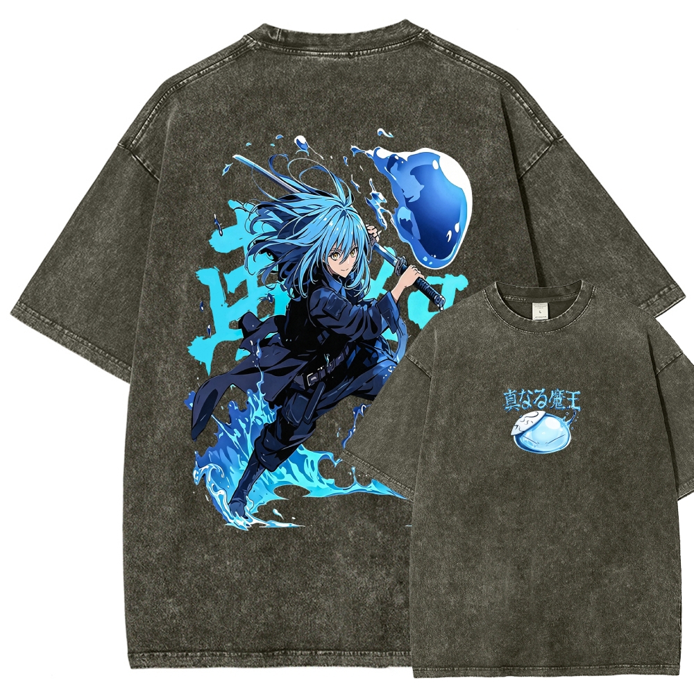That Time I Got Reincarnated as a Slime  Washed T-shirt 2608011326