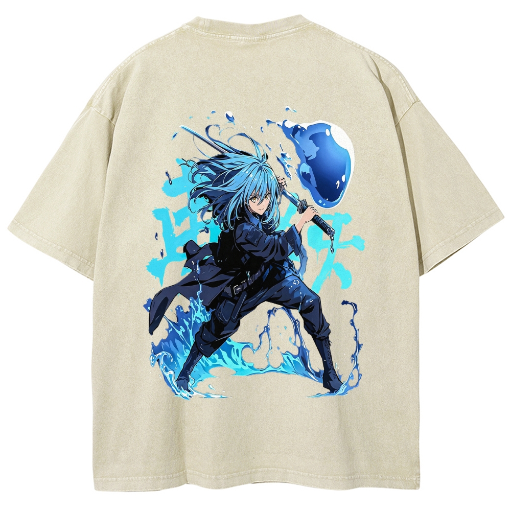 That Time I Got Reincarnated as a Slime  Washed T-shirt 2608011326