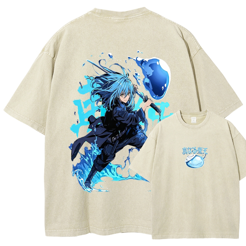 That Time I Got Reincarnated as a Slime  Washed T-shirt 2608011326