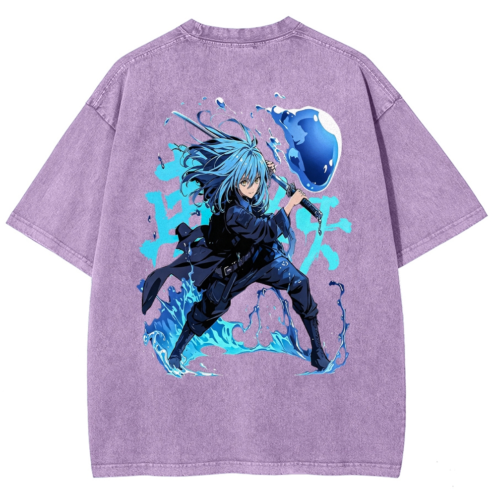 That Time I Got Reincarnated as a Slime  Washed T-shirt 2608011326