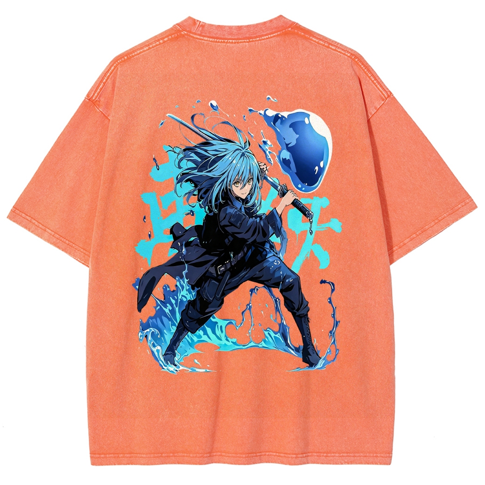 That Time I Got Reincarnated as a Slime  Washed T-shirt 2608011326