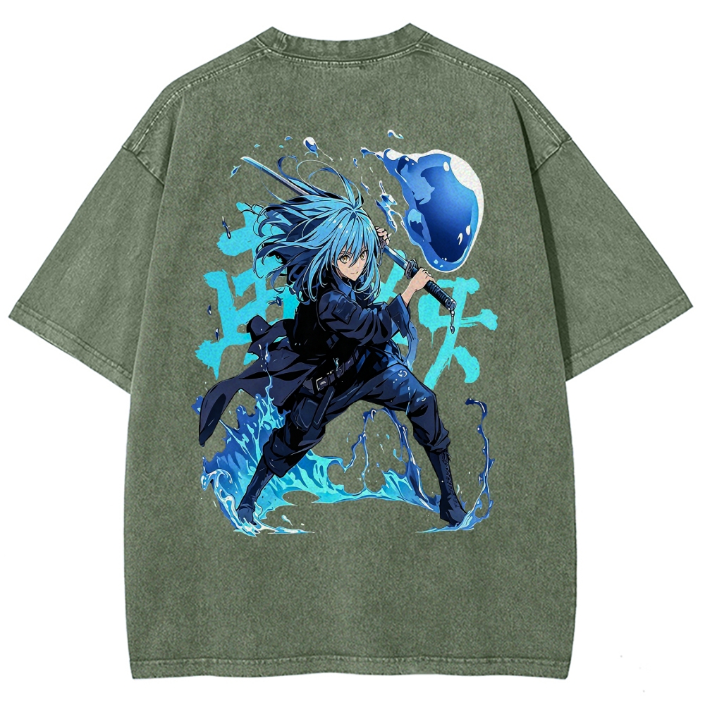 That Time I Got Reincarnated as a Slime  Washed T-shirt 2608011326
