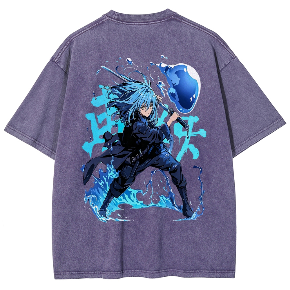 That Time I Got Reincarnated as a Slime  Washed T-shirt 2608011326