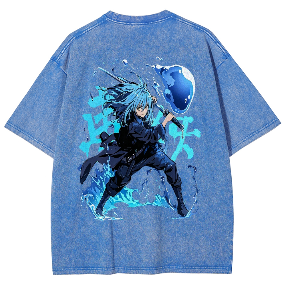 That Time I Got Reincarnated as a Slime  Washed T-shirt 2608011326