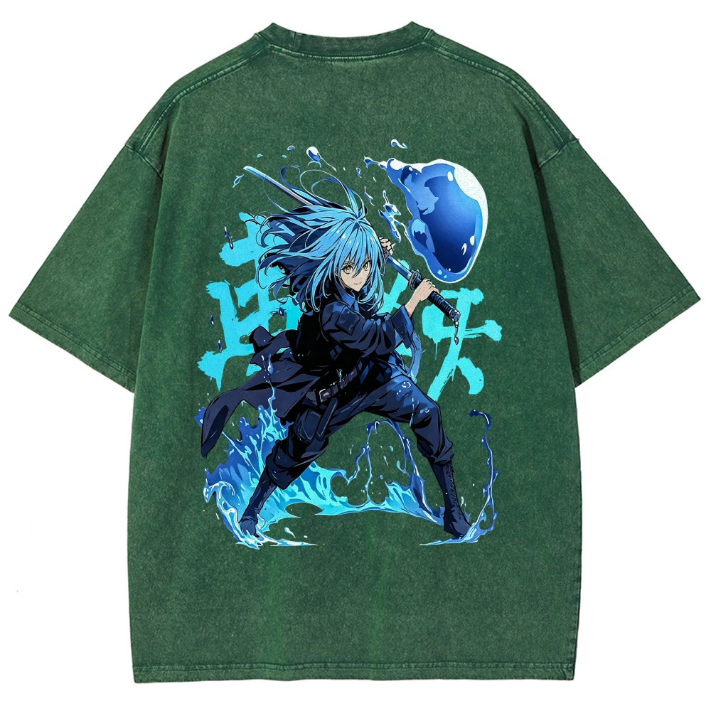 That Time I Got Reincarnated as a Slime  Washed T-shirt 2608011326