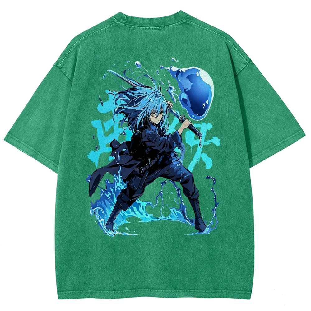 That Time I Got Reincarnated as a Slime  Washed T-shirt 2608011326
