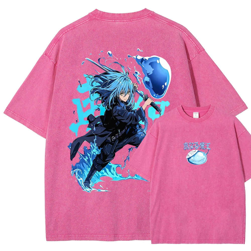 That Time I Got Reincarnated as a Slime  Washed T-shirt 2608011326