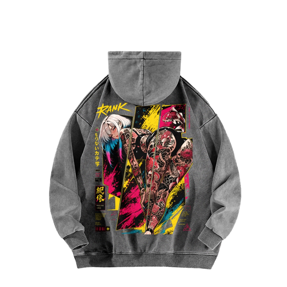 Cyberpunk Unisex washed sweatshirts