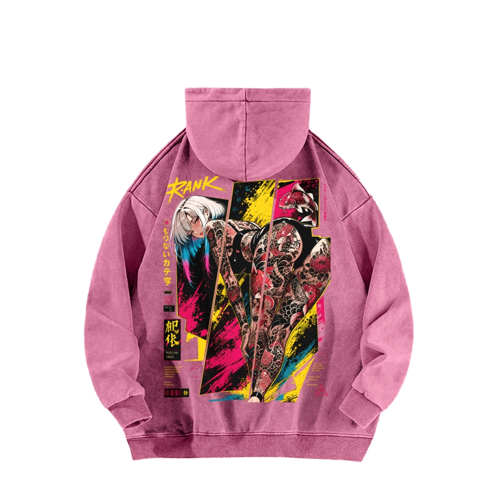 Cyberpunk Unisex washed sweatshirts