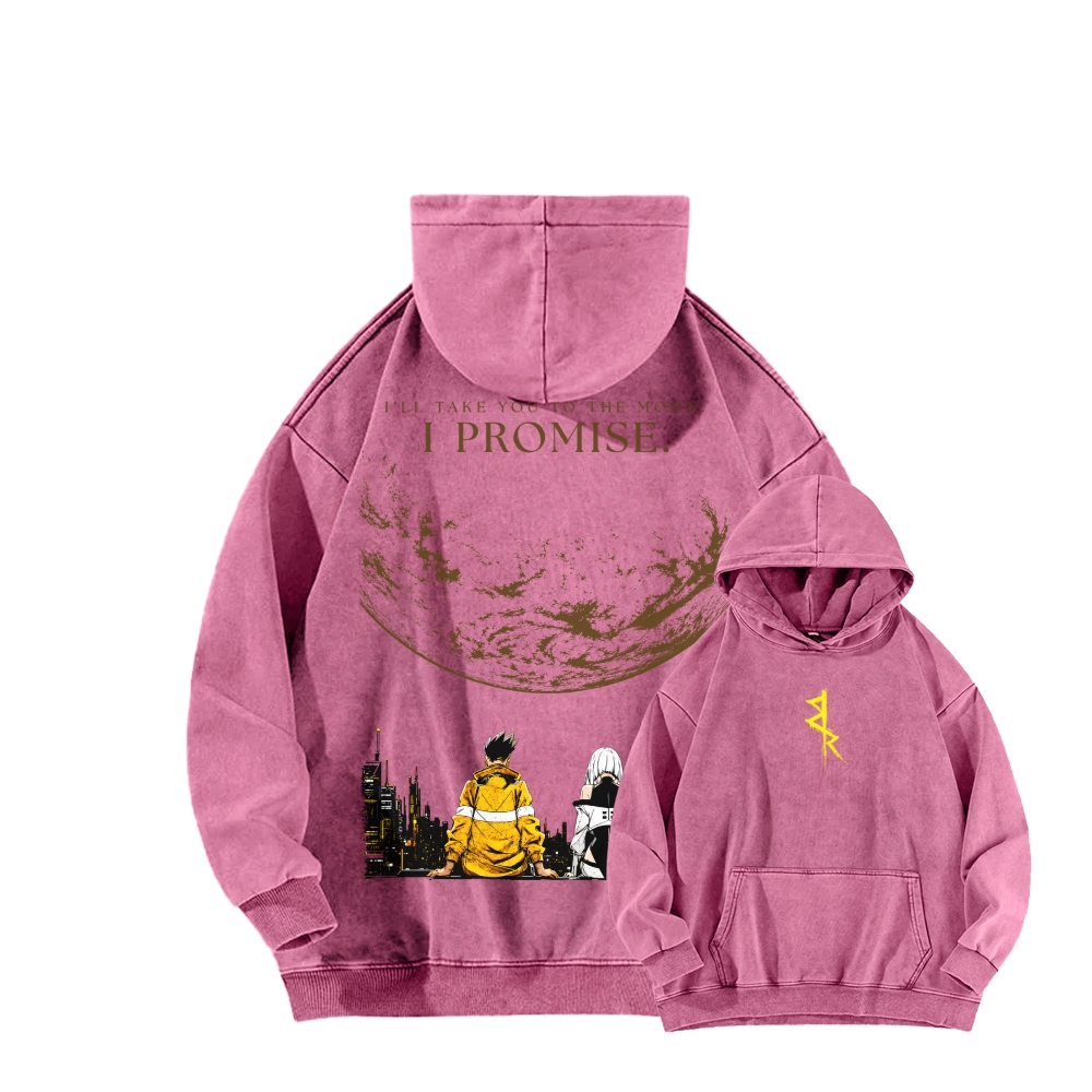 Cyberpunk Unisex washed sweatshirts